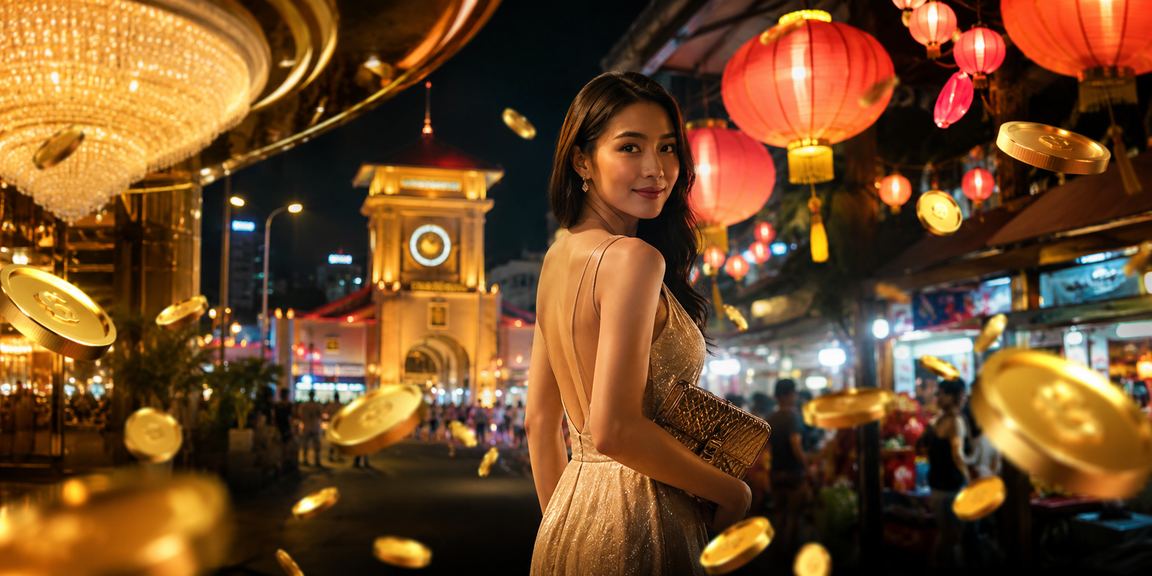 Khung cảnh khu chợ đêm cá cược casino tại thành phố Hồ Chí Minh