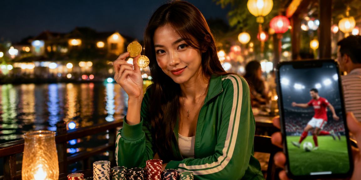 Khung cảnh nghiên cứu cá cược thể thao và đồ uống cafe Việt Nam tại Hội An